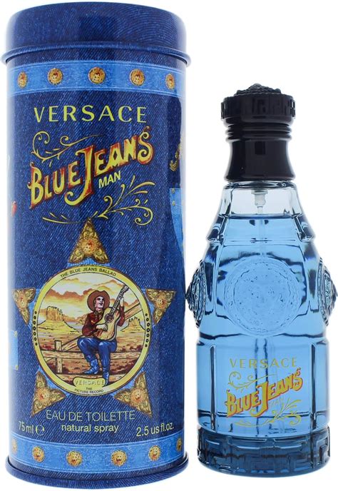 Versace Blue Jeans Eau De Toilette For Men Ml Versace Amazon Co