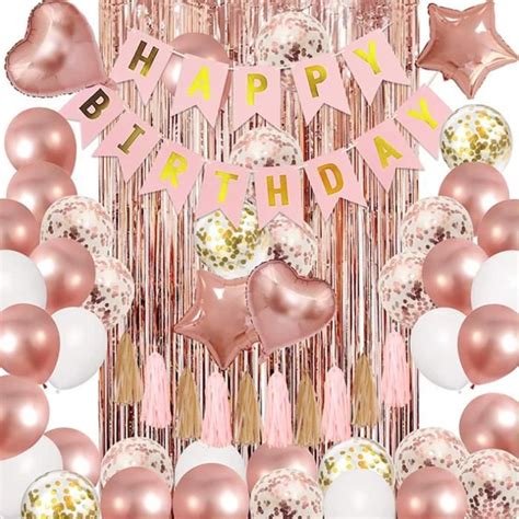 Ballon Anniversaire Rose Gold Anniversaire Ballon Rose Kit Guirlande