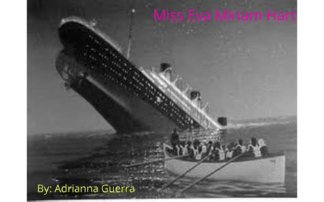 Eva Miriam Hart Titanic Survivor by Adrianna Guerra