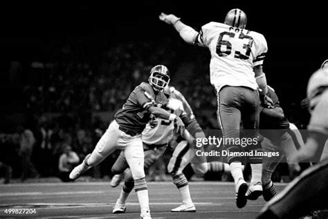 Quarterback Norris Weese Of The Denver Broncos Throws A Pass While