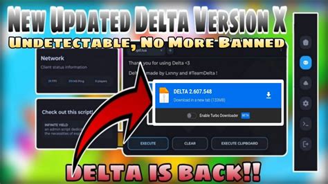 Delta Mobile Roblox Executor New Update Released 2024 Less Crash No