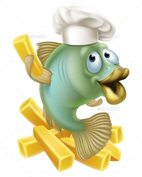 √ Cartoon Fish And Chips Logo | Fischlexikon