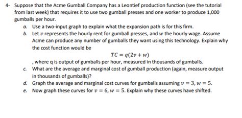 Solved Leontief production function (or fixed-proportions | Chegg.com