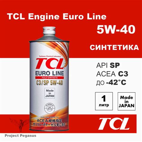 Масло моторное TCL 5W-40 Синтетическое - купить в интернет-магазине ...