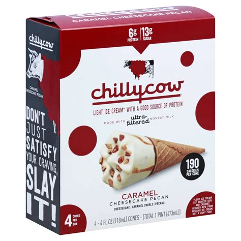 Chilly Cow Caramel Cheesecake Pecan Light Ice Cream Cones Shop Cones And Sandwiches At H E B