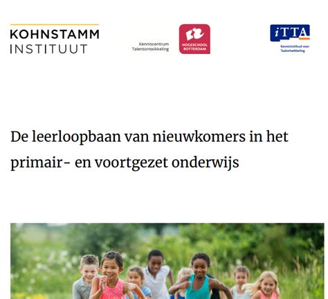 De Leerloopbaan Van Nieuwkomers In Het Primair En Voortgezet Onderwijs