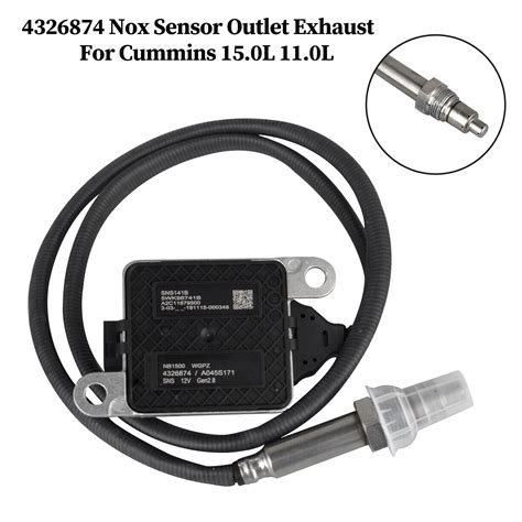 4326874 Nitrogen Oxygen Nox Sensor Outlet Exhaust For Cummins 15 0L 11