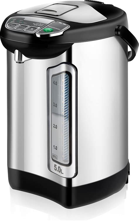 Amazon Chefman Electric Hot Water Pot Urn W Manual Dispense Buttons Safety Lock Instant