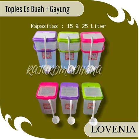 Jual LOVENIA TOPLES ES BUAH GAYUNG 15 LITER 25 LITER AQUARIUM