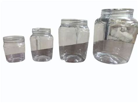 Capacity Ml Transparent Ghee Pet Jars For Food Storage At Rs