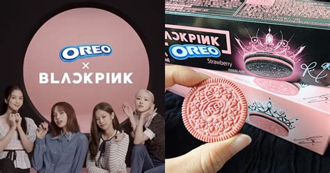 Blackpink X Oreo Sandwich Cookies Sweet Strawberry Flavor Each Box