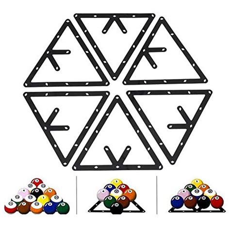 Lot De Supports Triangulaires Pour Billard Noir X Cm