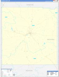 Neshoba County, MS Wall Maps - MapSales