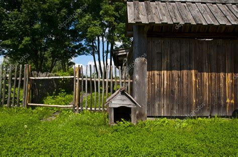 Rustic wooden garden gates | Rustic fence and gates — Stock Photo ...