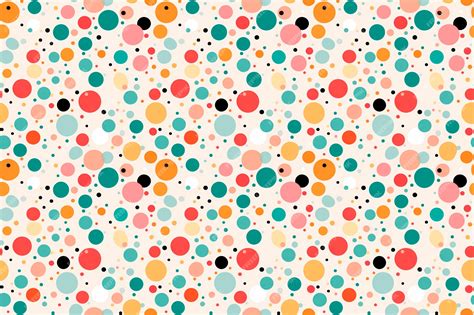 Premium AI Image | seamless colorful dots digital wallpaper