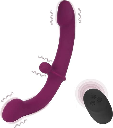 Amazon Vibrating Double Ended Dildo For Lesbian Sex Toys Eurlemd Soft Strapless G Spot
