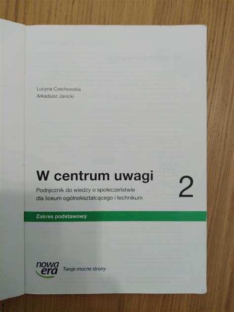 W Centrum Uwagi Nowa Era Zakres Podstawowy Koszalin Kup Teraz Na