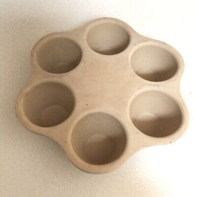 Pampered Chef Stoneware Single Servings Pan Muffin Custard Pan # 1373 ...