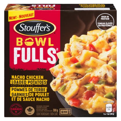 Stouffer S Bowl Fulls Frozen Nacho Chicken Loaded Potatoes 300 G