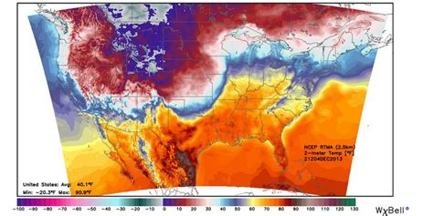 Arctic Cold Front Pushing Through The Central Plains 917 X 460 Cold