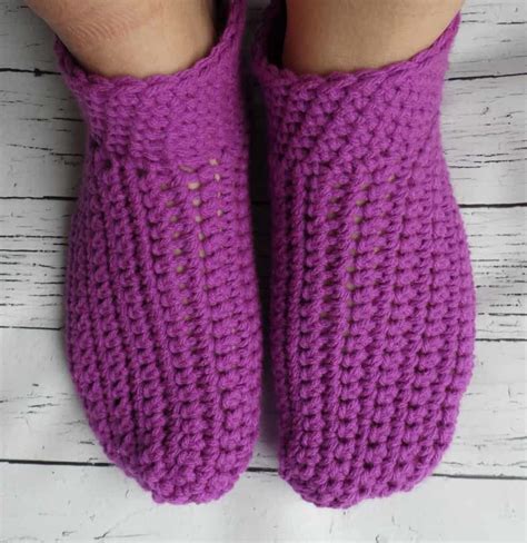 Adult Crochet Slippers Free Pattern