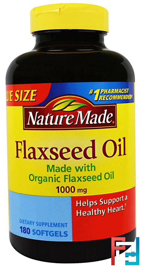 Flaxseed Oil Nature Made 1000 Mg 180 Softgels