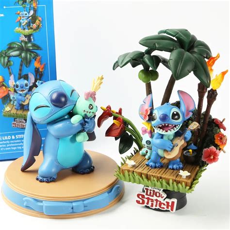 Beast Kingdom Lilo Stitch Figurine Stitch And Scrump Action Figures