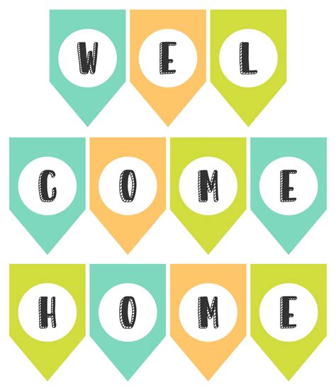 Welcome Home Signs Printable