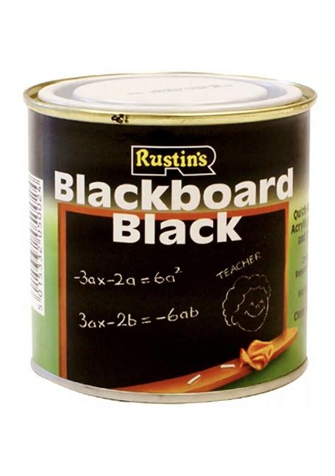 Rustins Quick Dry Blackboard Black Paint Matt Ml Ml