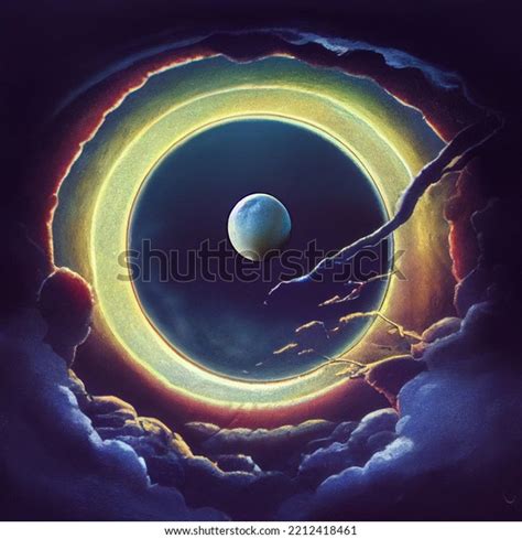 3d Artwork Space Scary Places Huge Stock Illustration 2212418461 ...