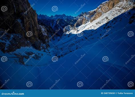 Dolomites. Dolomite Alps in Winter Stock Photo - Image of destination ...