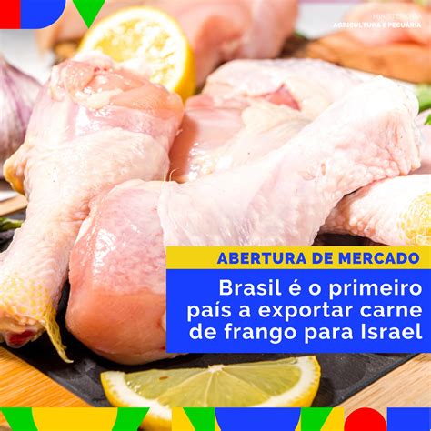 O Brasil é o primeiro país do mundo a exportar carne de frango para