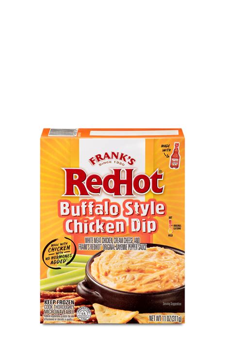 Franks Redhot® Buffalo Style Frozen Chicken Dip