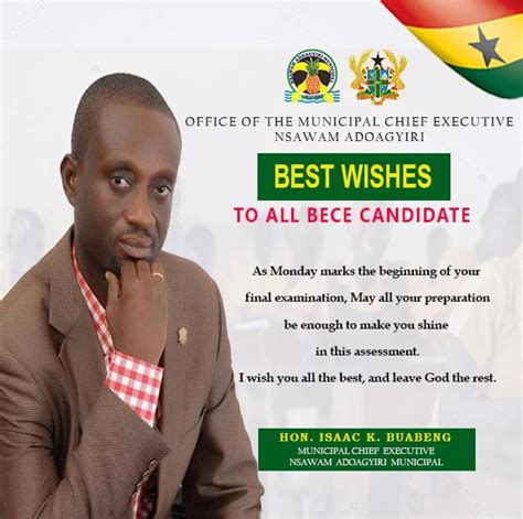 Mce Message To Bece Candidates