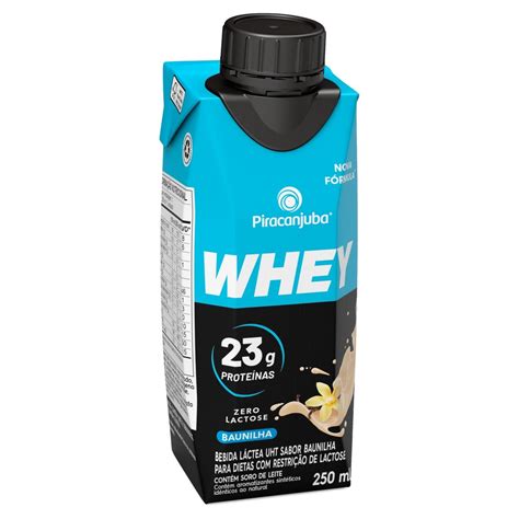 Bebida L Ctea Uht Baunilha Zero Lactose Piracanjuba Whey G Prote Na