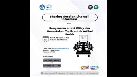 Sharing Session Literasi Informasi Youtube