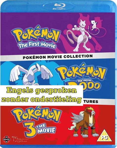 Pokemon Movie 1 3 Collection [blu Ray] Blu Ray Dvds