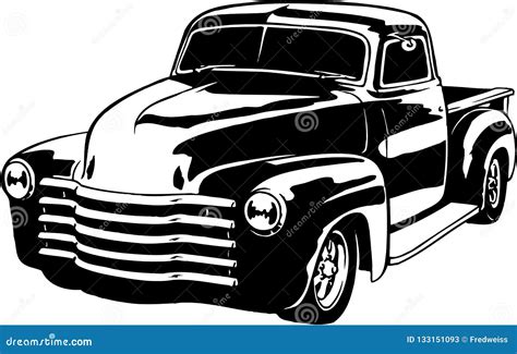 Chevy Truck Clip Art Black And White