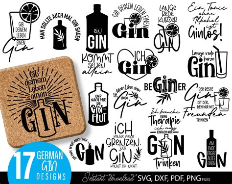 Gin Plotter File Gin Quotes Plotting Bundle Svg Gin Svg Etsy Gin