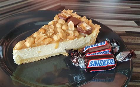 Käsekuchen mit Snickers Topping Melanie Pförtsch Leckeres mit