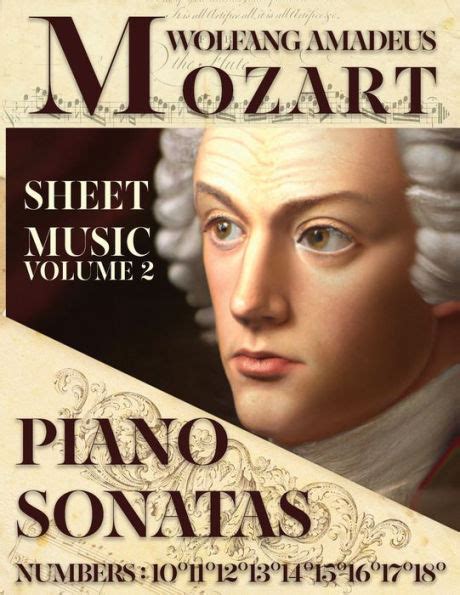 Mozart Wolfang Amadeus Piano Sonatas Sheet Music Volume