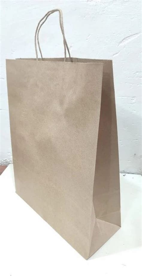 Brown Plain Paper Carry Bag For Shopping At Rs In Agra Id