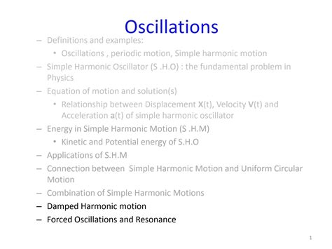 Damped Harmonic Oscillator Examples