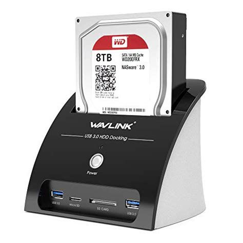 Wavlink Usb 3 0 To Sata External Hard Drive Docking Station For 2 5 3 5 Inch Hdd Ssd With 2 Usb