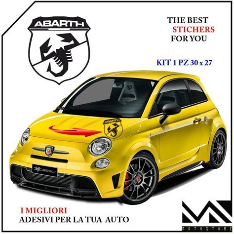 Adesivi Stickers Logo Scorpione Abarth Per