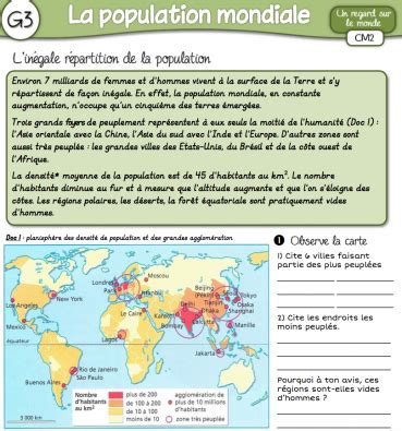 La Population Mondiale Blog Des Cm De La Grande Ile