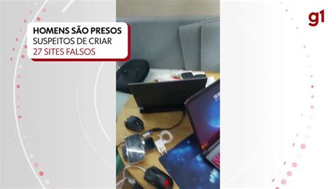 V Deo Homens S O Presos Suspeitos De Criar Sites Falsos Para Aplicar