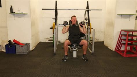 Seated DB Shoulder Press Neutral Grip YouTube