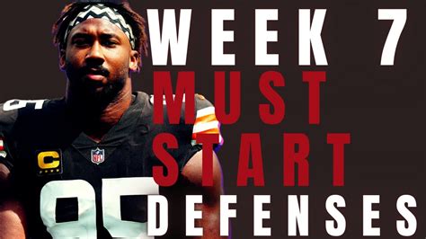 Week Must Start Defenses Streams Fantasy Football Youtube