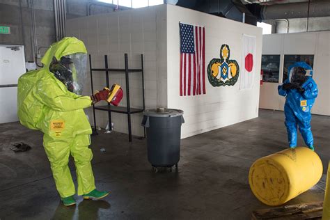 Us Airmen Conduct Hazmat Training Aboard Kadena Air Base Flickr